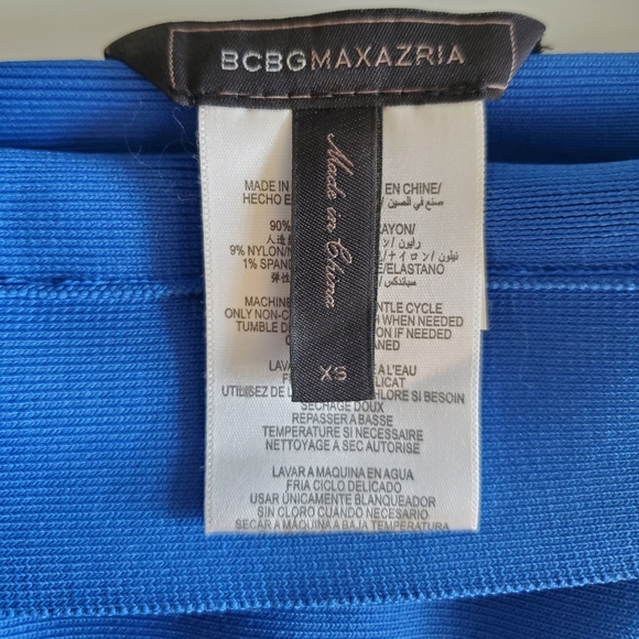 BCBGMAXAZRIA Simone Bandage Skirt in Blue / XS - Picture 4 of 5